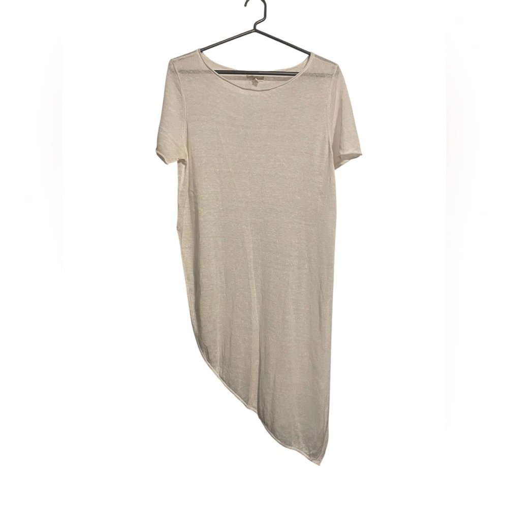 Eileen Fisher Cream Asymmetrical Dress